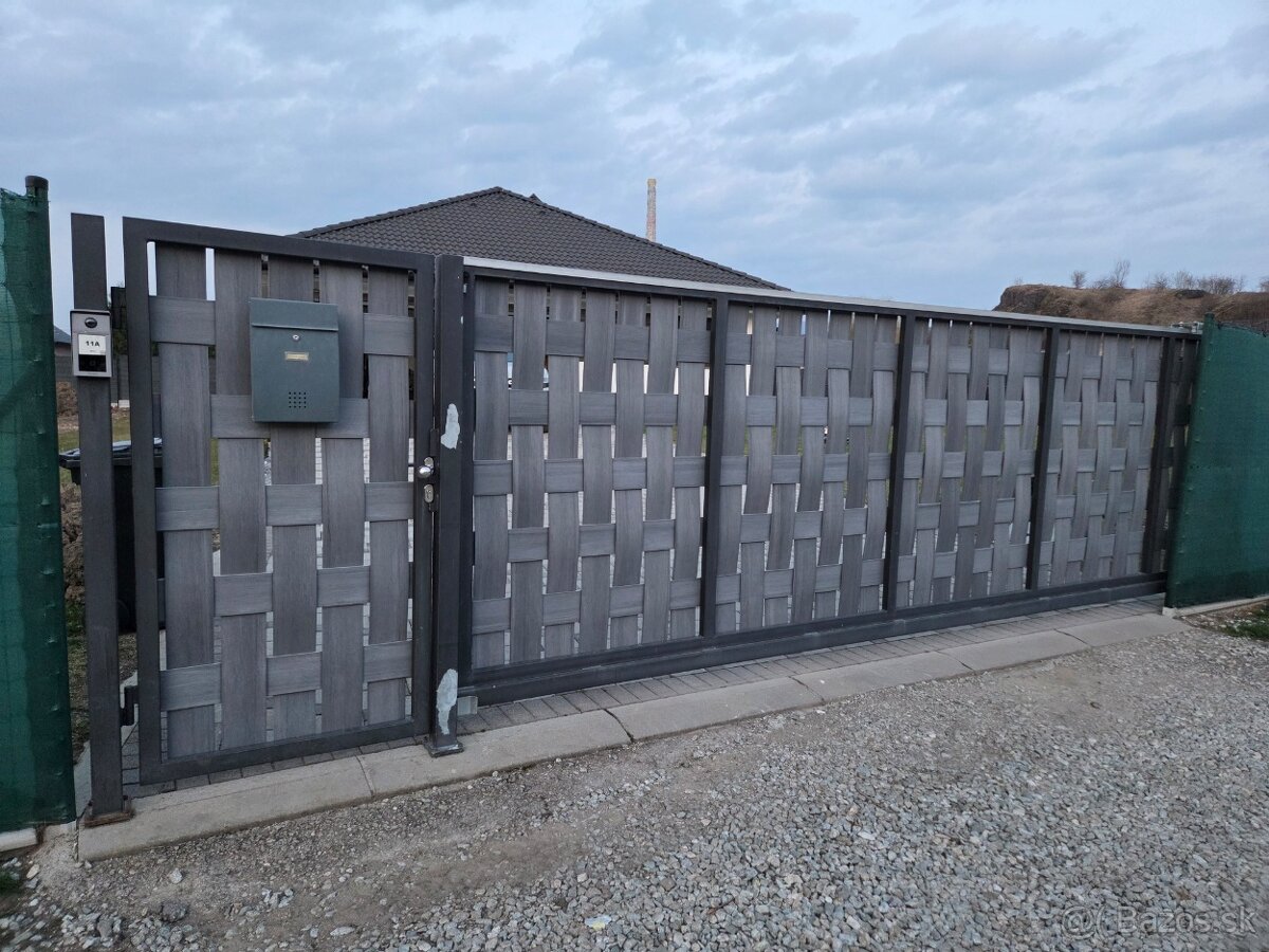 samonosná posuvná brána a bránička - 4