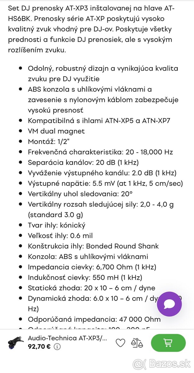 gramoprenoska audiotechnika AT-XP3 - 4