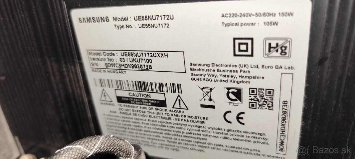 TV Samsung 4K 55'' - 4