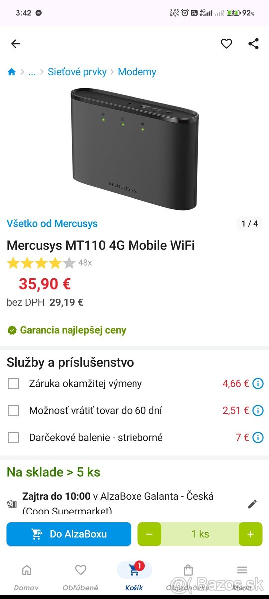 MERCUSYS 4G LTE Mobile WI-FI MT110 - 4