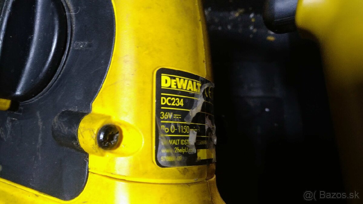 Dewalt 36v aku priklepka sds s 3 nadstavcami hole náradie - 4