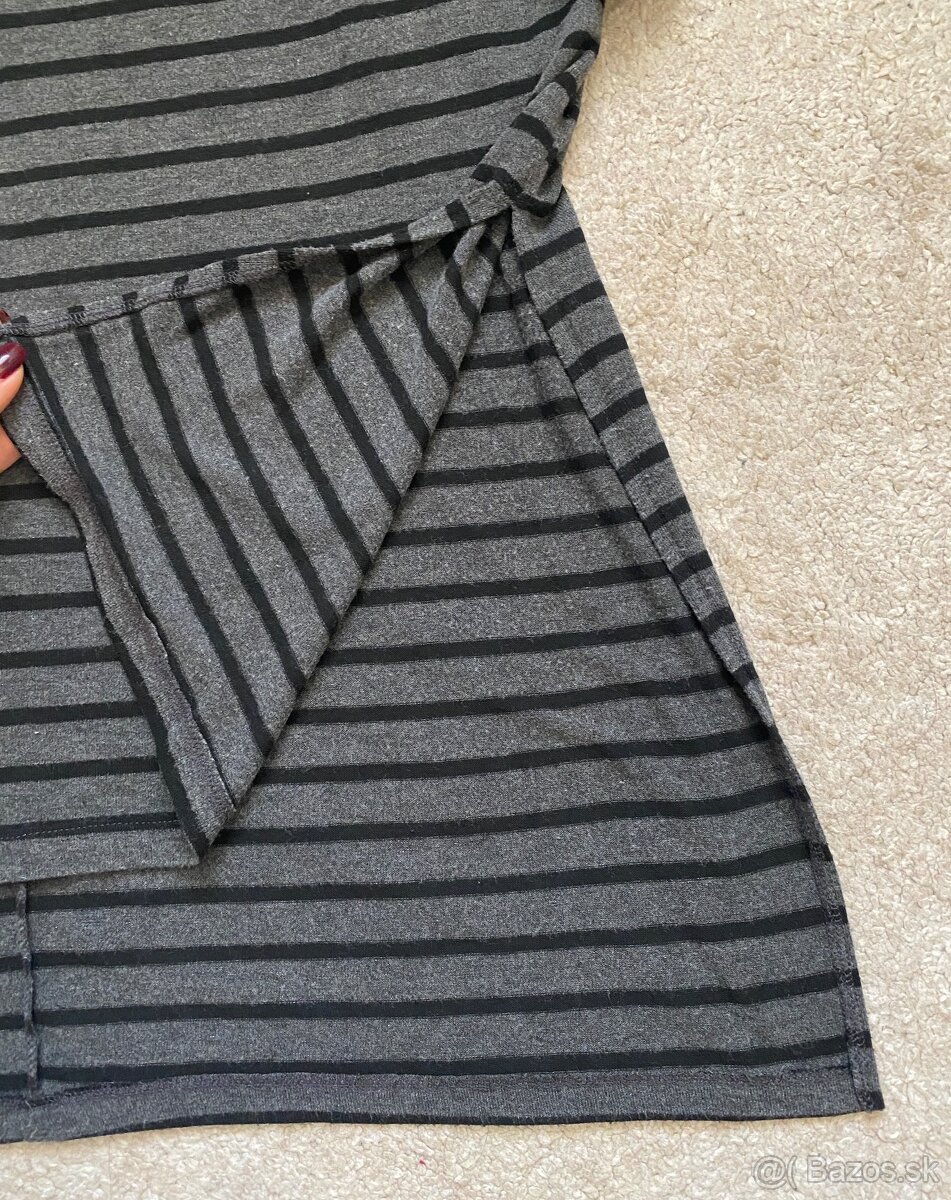 Pásikavé dámske basic tričko - 4