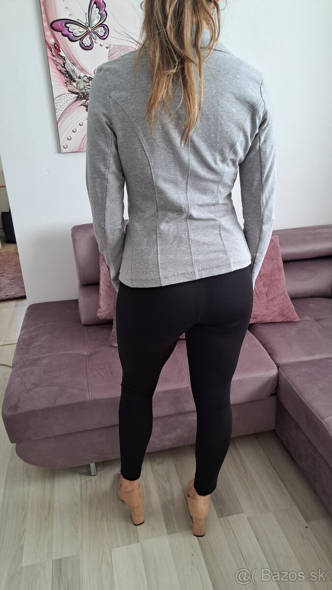 Dámske šedé sako - 4