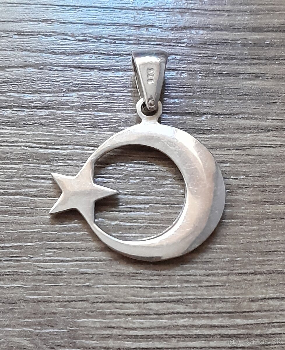 Strieborný prívesok Turecko - NOVÝ - 4