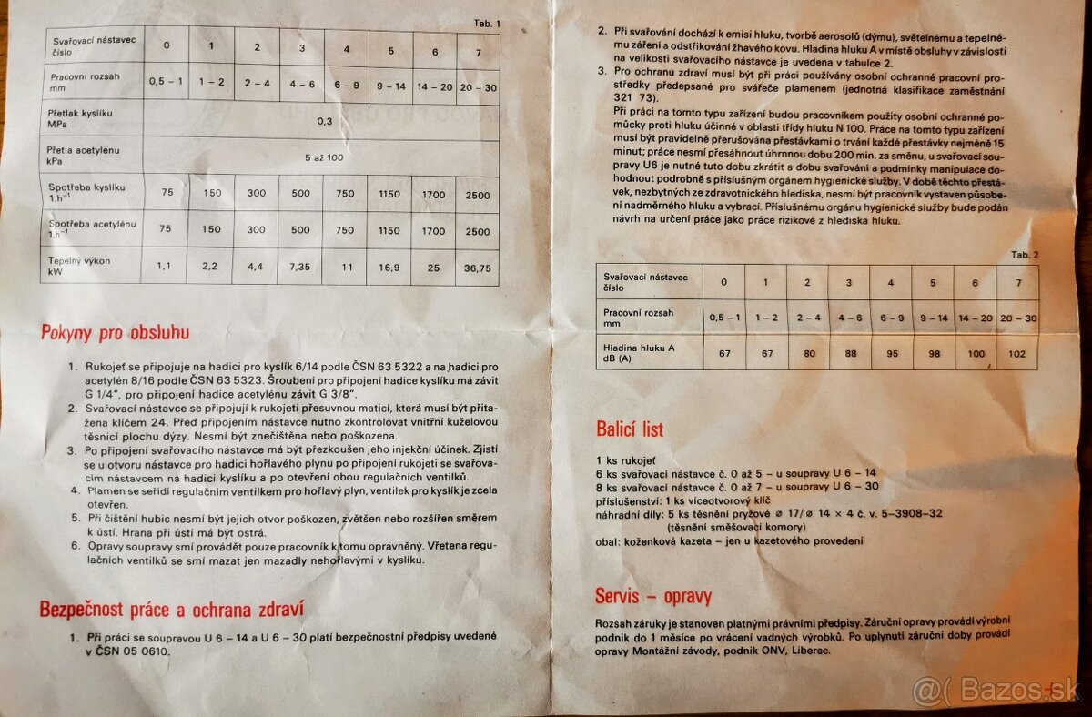 Predám novú Zváraciu súpravu U6-30 v pôvodnom balení - 4