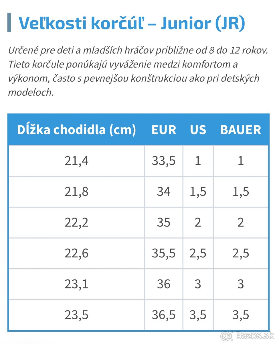 Predam detske korcule Bauer - 4