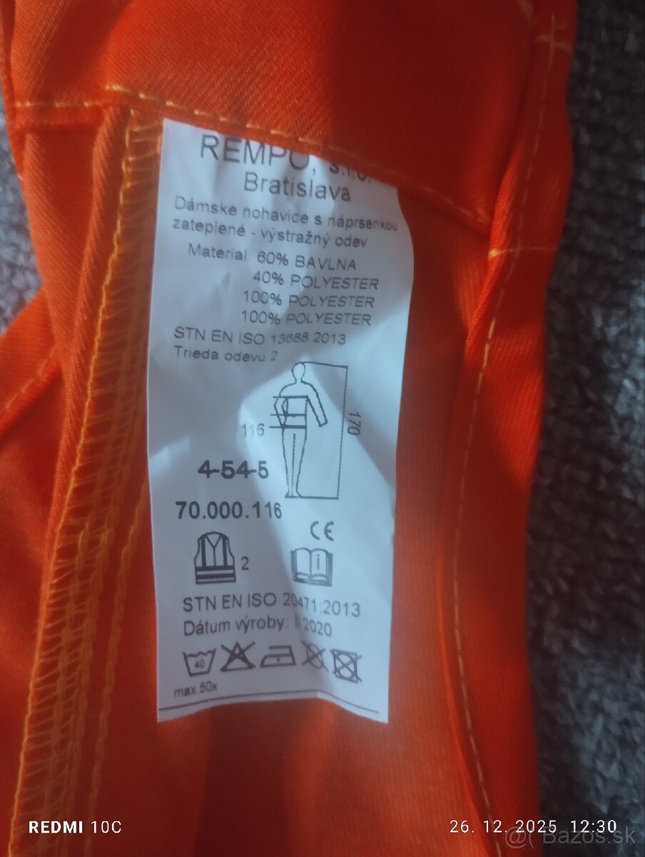 Pracovné nohavice. - 4