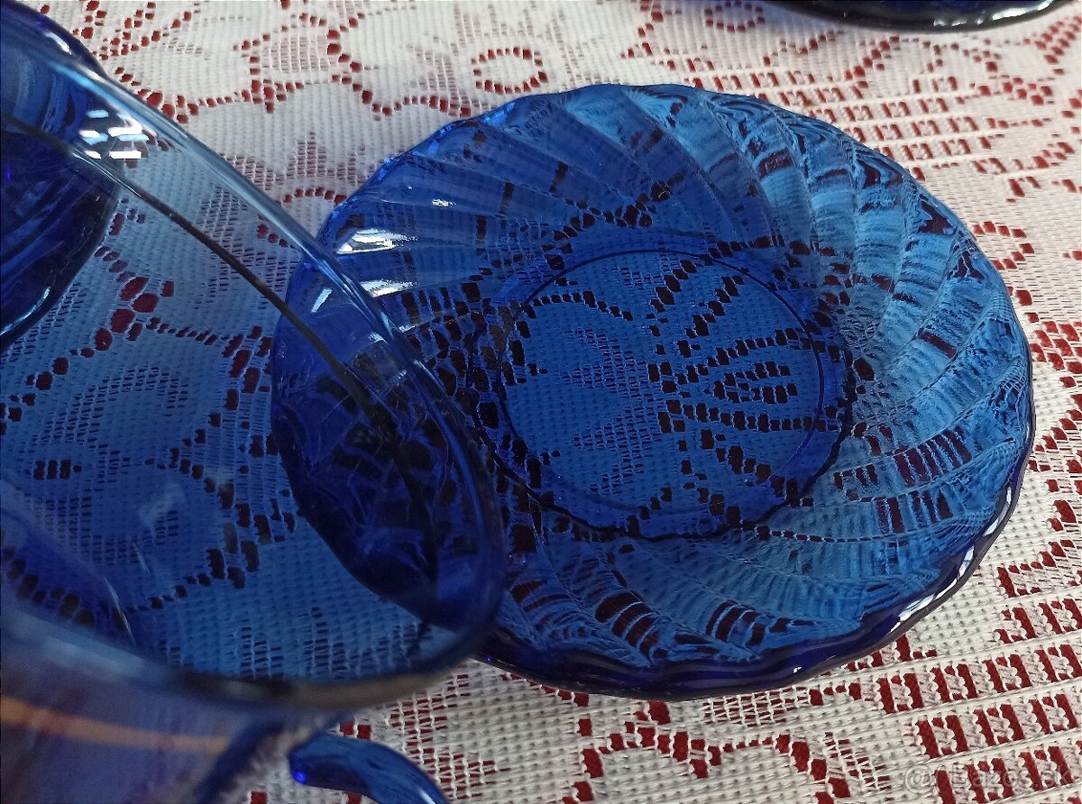 Modrá kávová súprava - 4