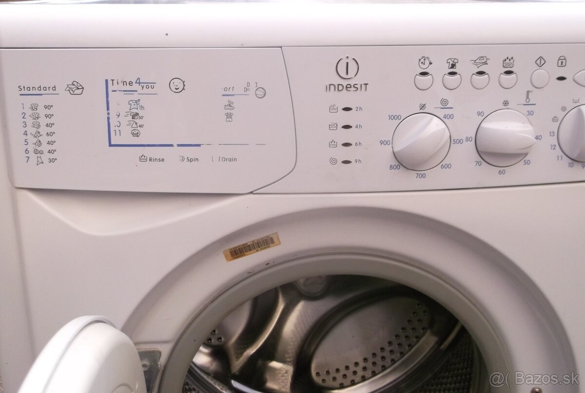 Predám plnefunkčná automatická práčka INDESIT,1000 ot./min. - 4