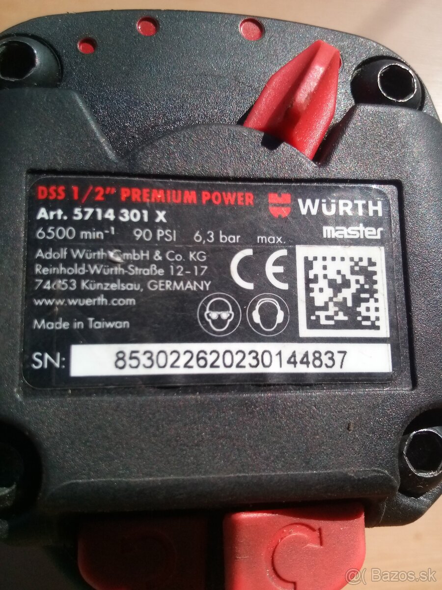 WURTH Pneumaticky razovy utahovak - 4