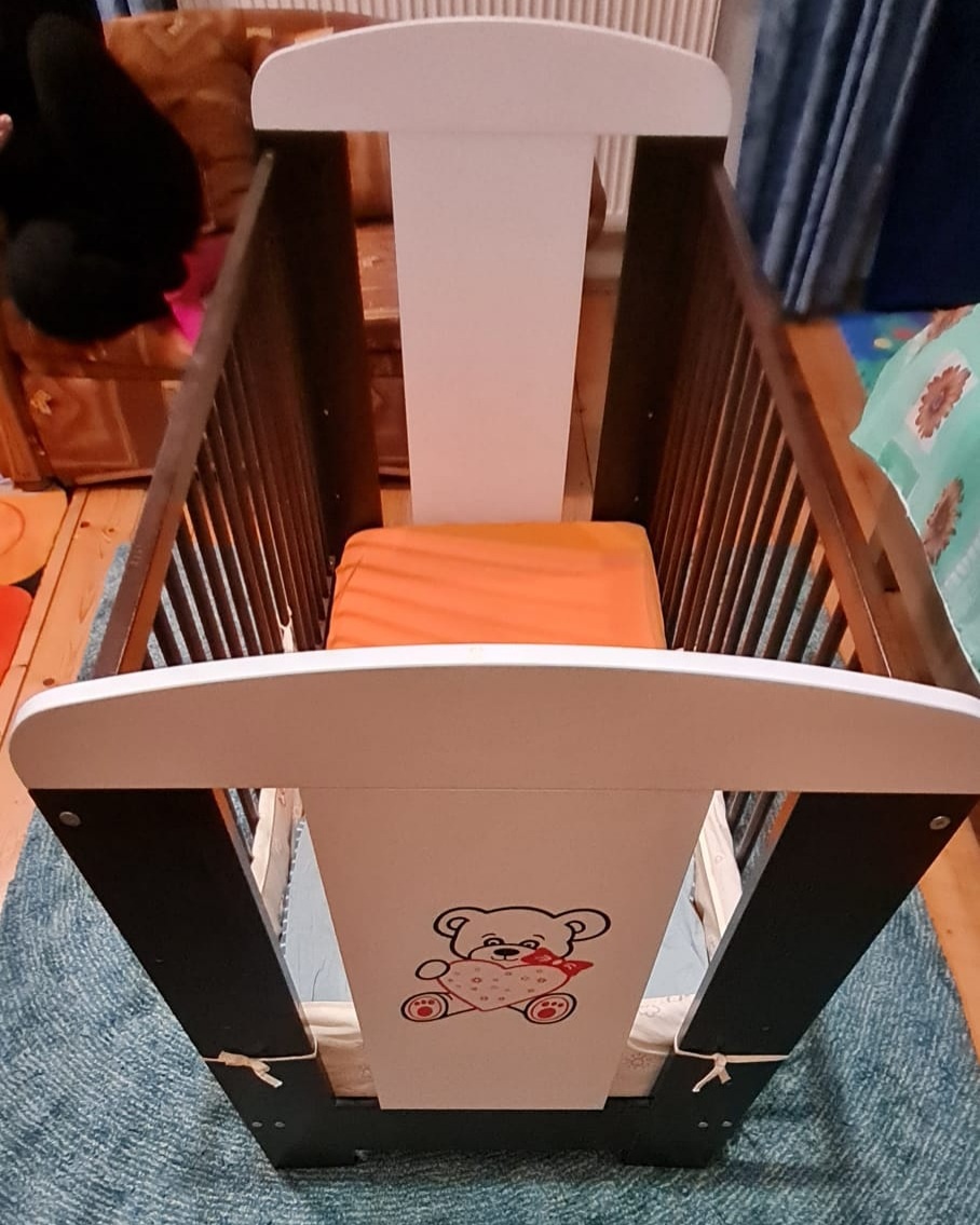 Drevená detská postieľka - 4