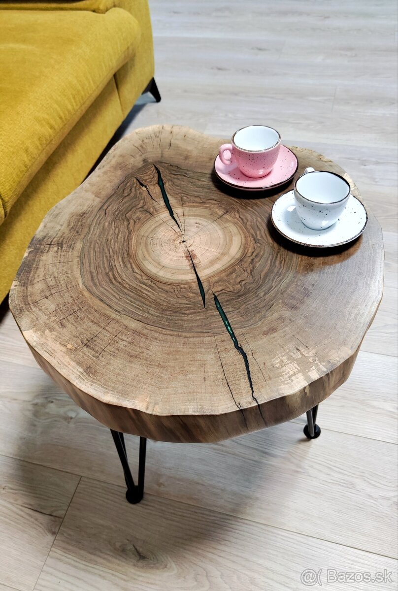 Epoxidový stolík- kávový/ odkladací/ nočný - 4