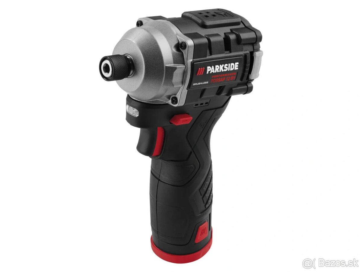 Nová sada 12V skrutkovač + uťahovák + 2 batérie + nabíjačka - 4