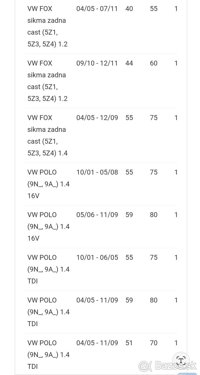 Predám prednú pruzinu na VW Polo 1,4TDi - 4