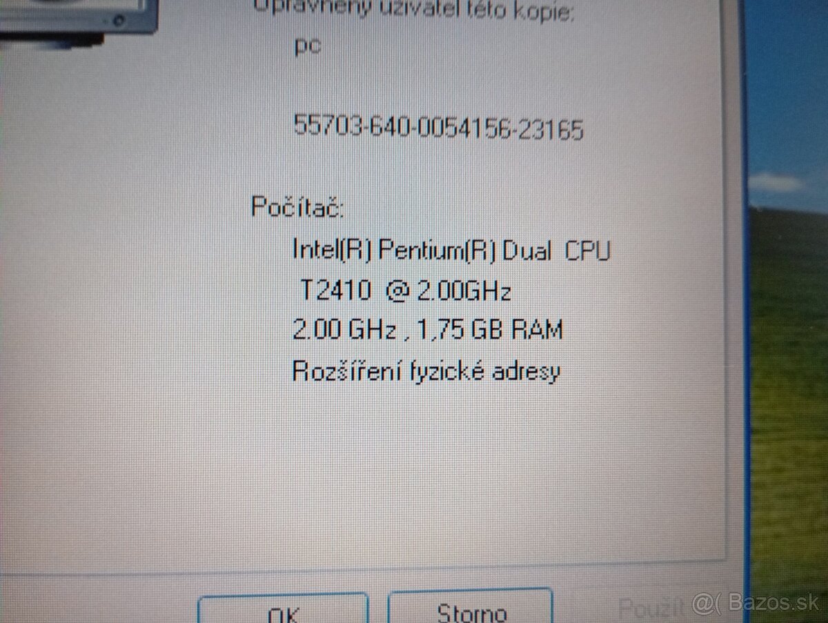 predám FUJITSU ESPRIMO MOBILE V5535 , WINDOWS XP - 4