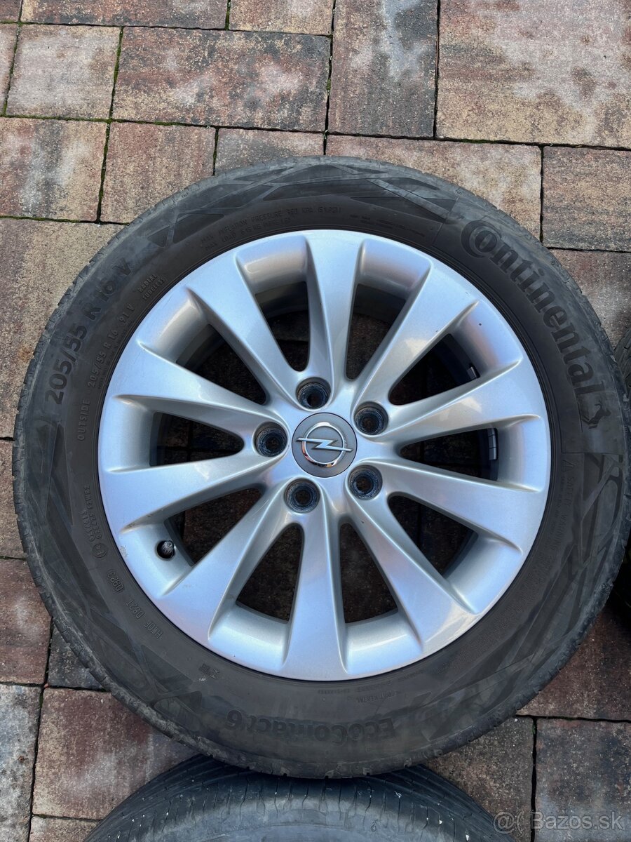 Orig. hliníkové disky Opel R16, 5x110 - 4