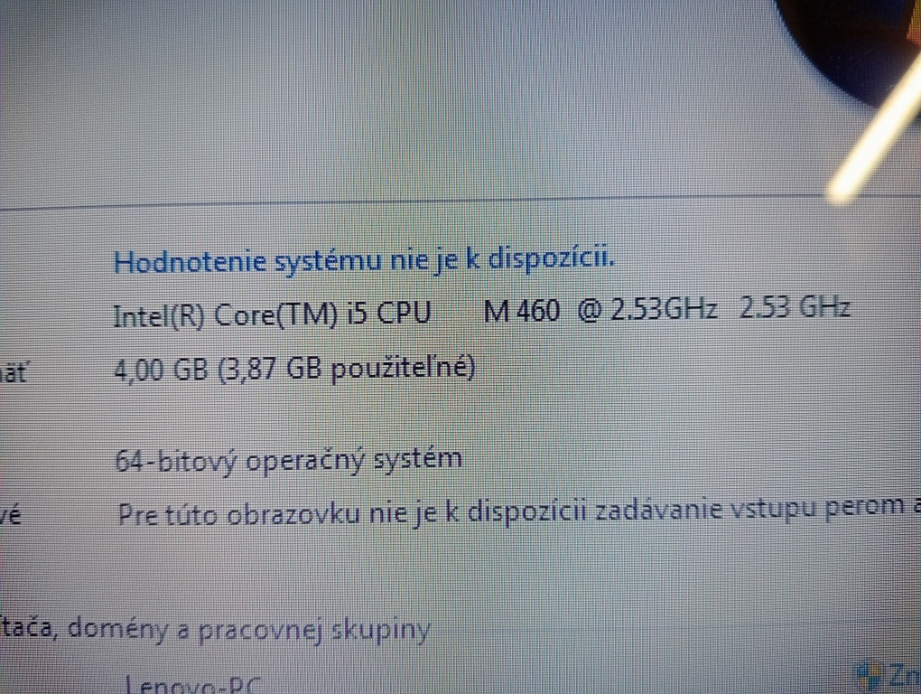predám notebook LENOVO Z560 , WINDOWS 7 - 4