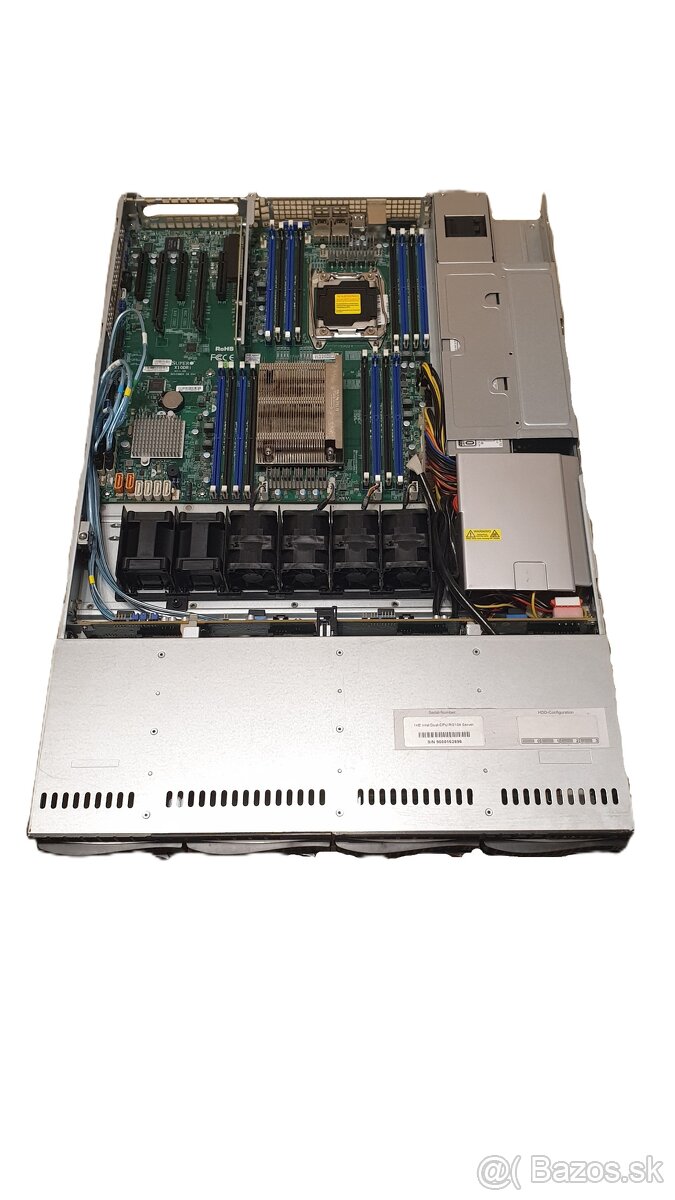 Supermicro server CSE-815TQ X10DRi, 32GB RAM, 2x1 TB HDD - 4