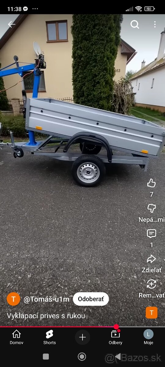 Prívesný vozík,vyklápací príves - 4