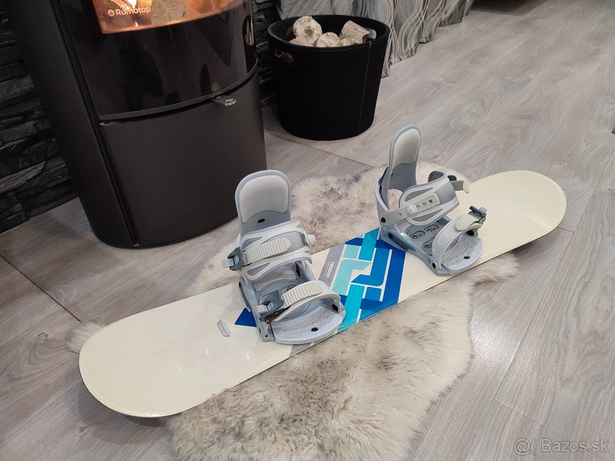 Snowboard 110 cm s viazaním - 4