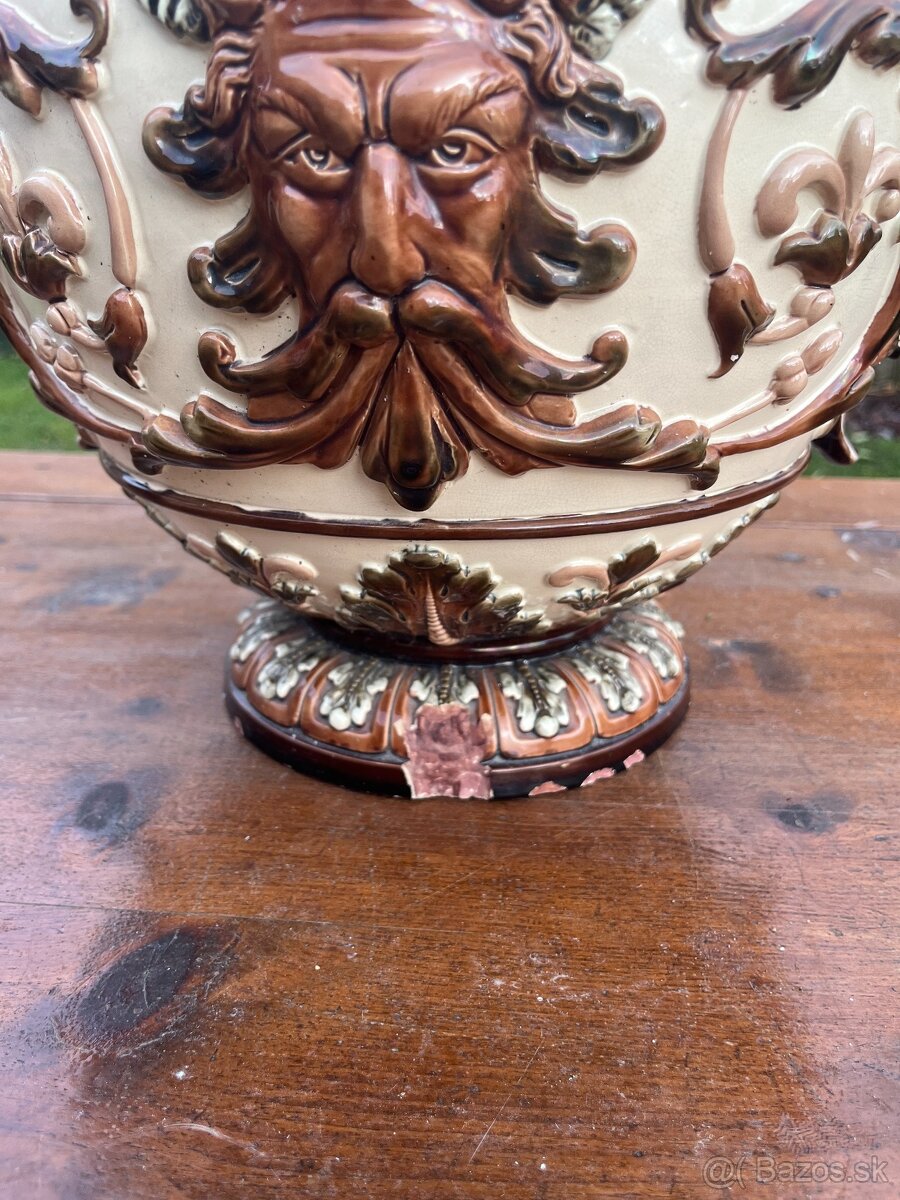 Obrovský majolikový kvetináč - 4