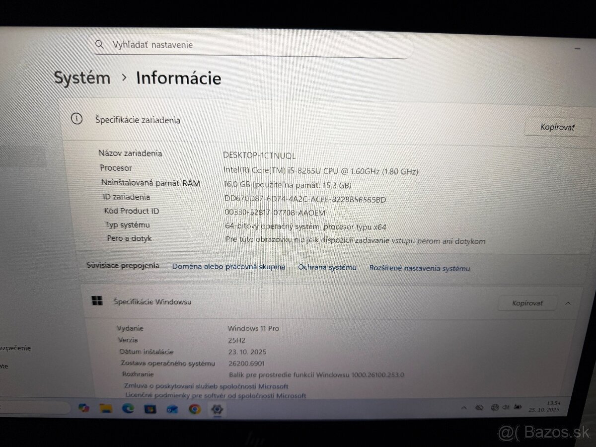 Predám notebook HP EliteBook 840 G6 - 4