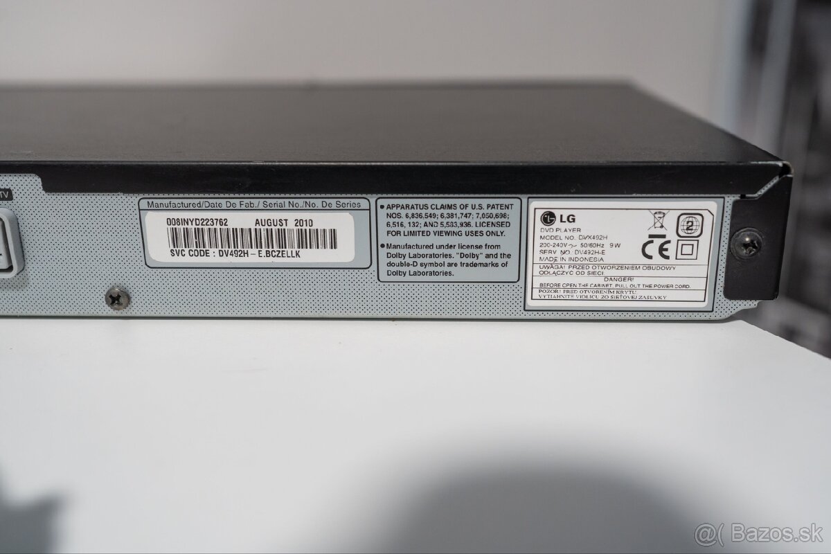 Predám LG DVX492H DVD/CD Prehrávač - 4
