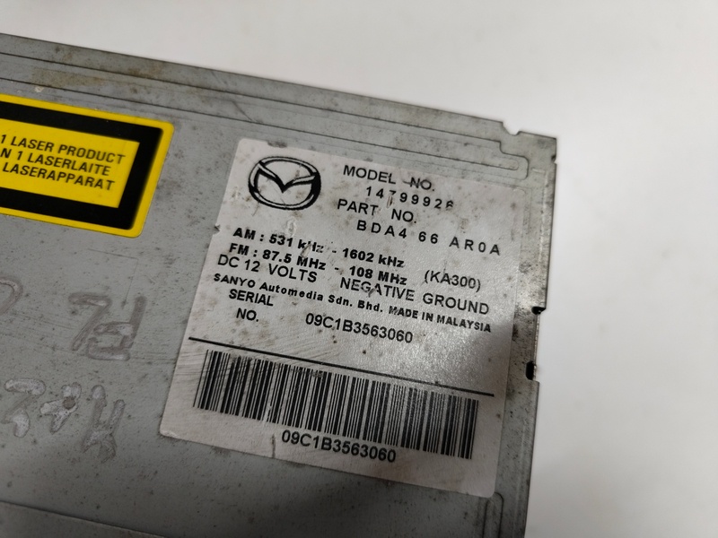 autorádio mazda3 14799926 50€ - 4