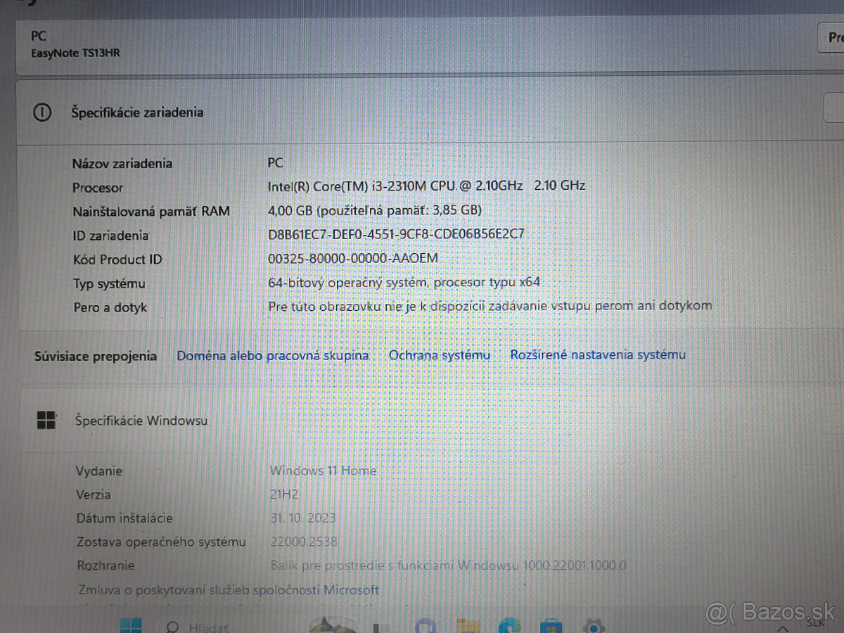 dvojjadro Intel, rýchly SSD disk, Windows11, Hviezdoslavov - 4