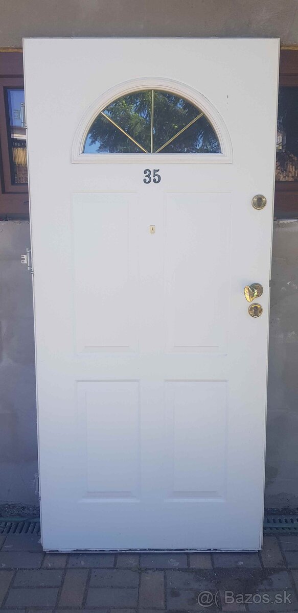 Predám zachovalé vchodové oceľové bezpečn. dvere PRAVÉ - 4