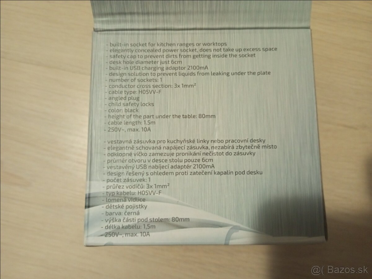 Vnútorná zásuvka do kuchynskej dosky - 4