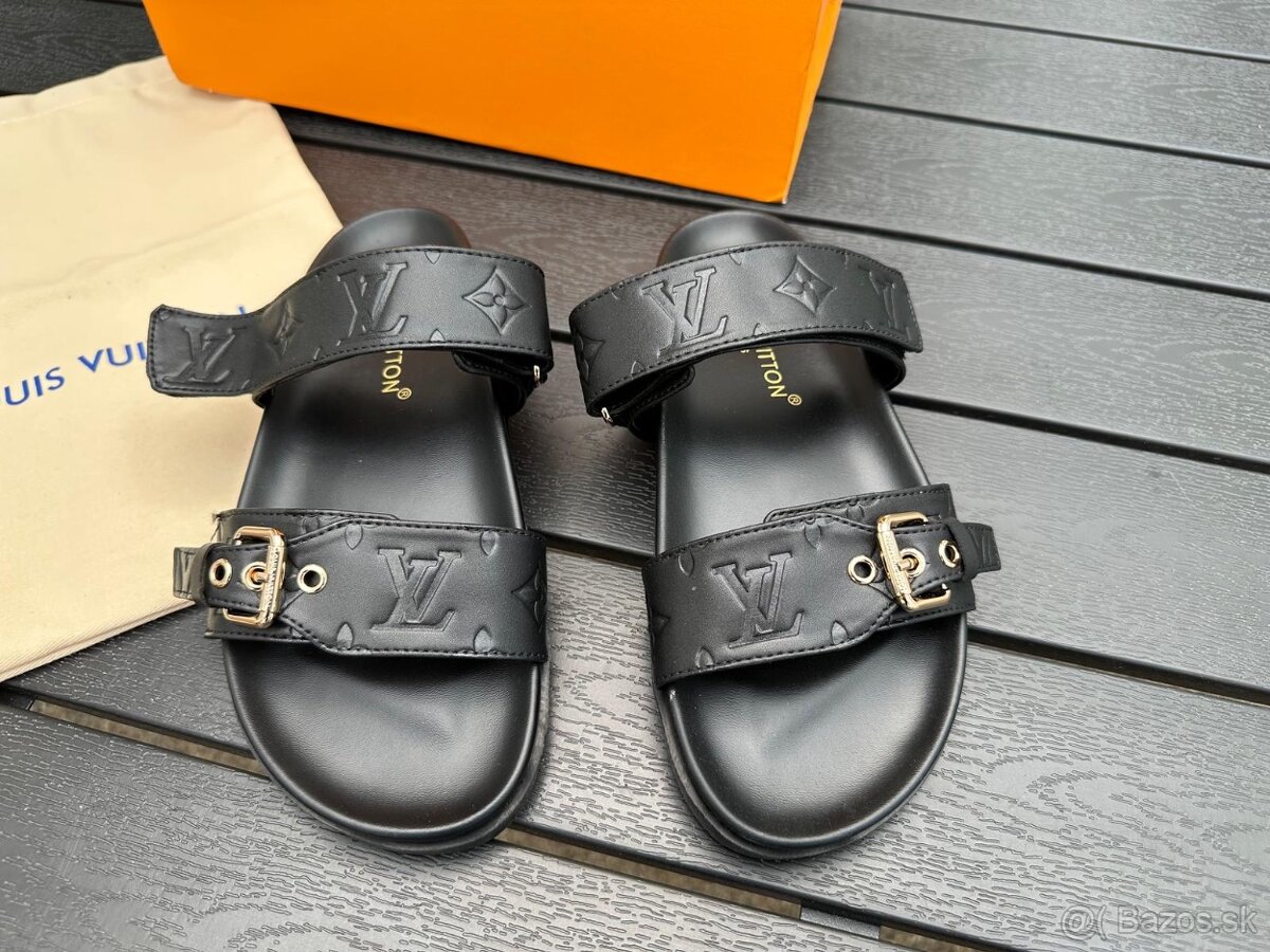 Louis vuitton slapky biele full box - 4