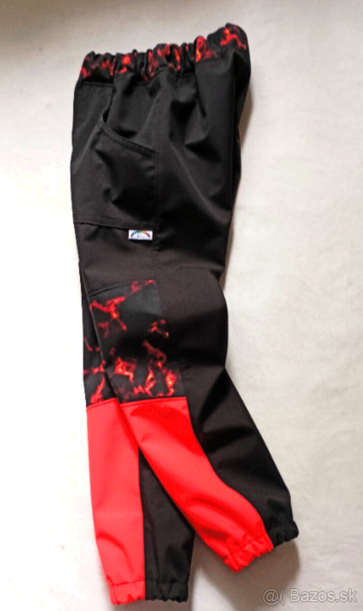 NOVÉ LETNÉ NEÓNOVÉ SOFTSHELLOVÉ NOHAVICE – 5–6 rokov, 116 cm - 4