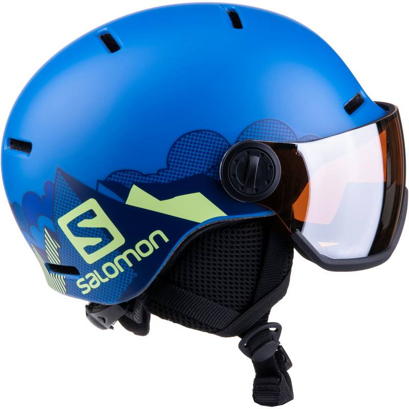 Lyžiarska prilba Salomon Grom visor pop blue mat M - 4
