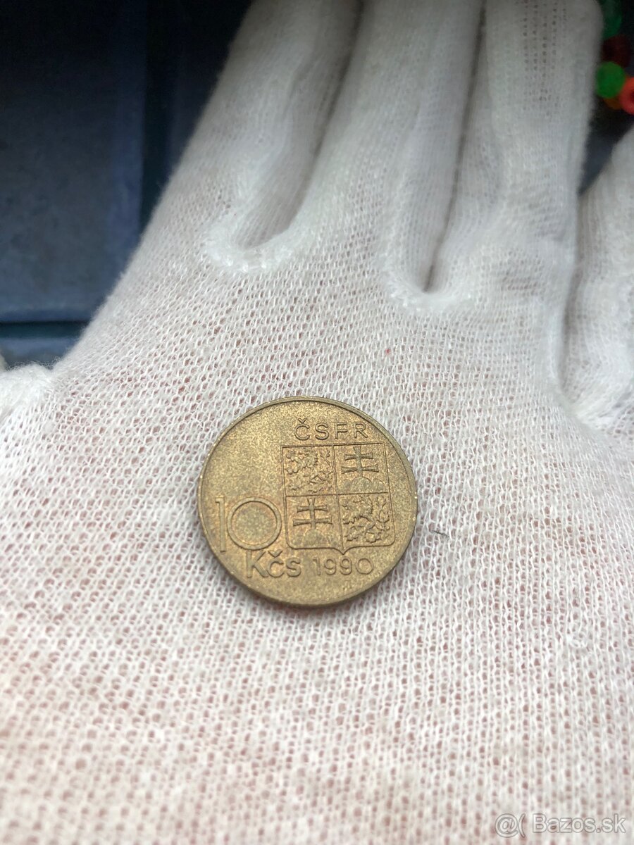 10 Kčs 1990 varianta C - 4