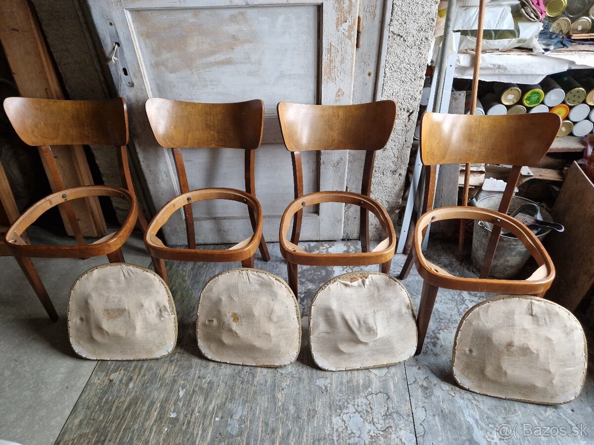 Retro drevene stolicky - 4