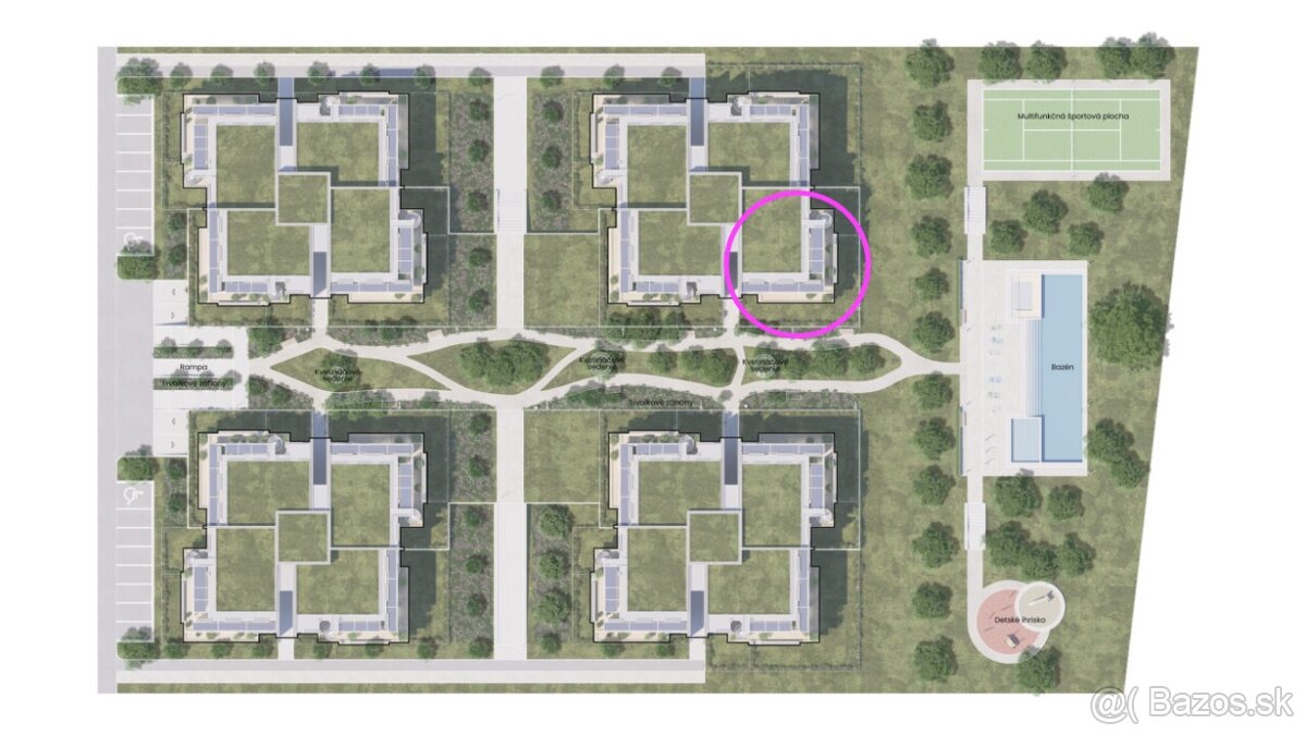 4-IZB. APART150 M² S VÝHĽADOM NA SĹŇAVU, 25 M BAZÉN - 4