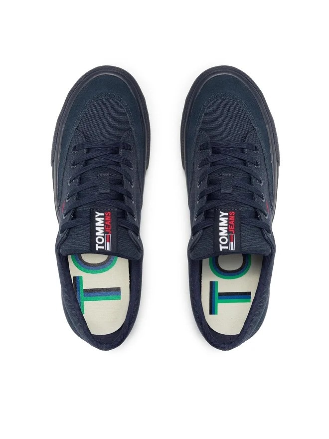 Predám nové tmavomodré platené Sneakersy Tommy Jeans 42 - 4