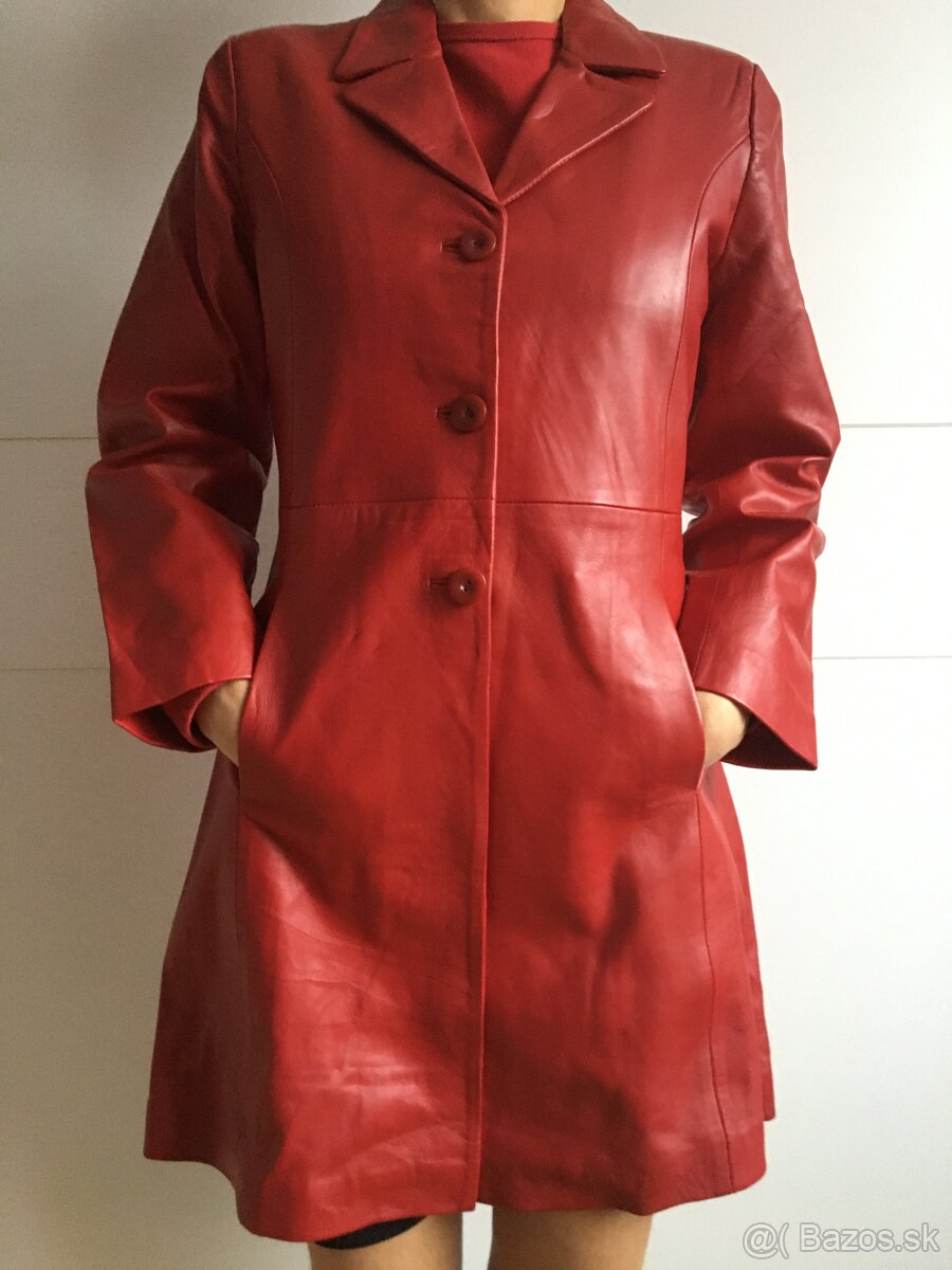 Predam lacno kabat pansky, fialovy- velk L - 4