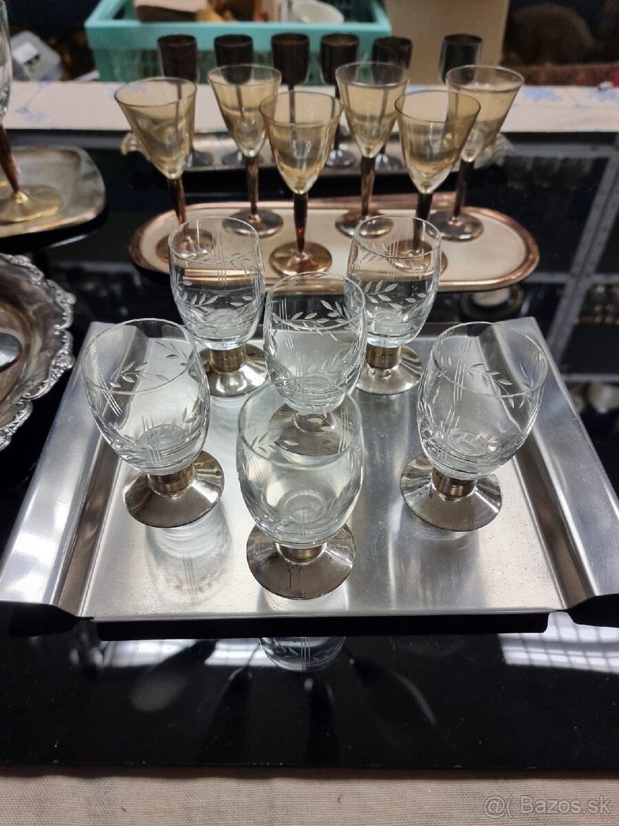 Predám retro zostavy alpaka + sklo - 4