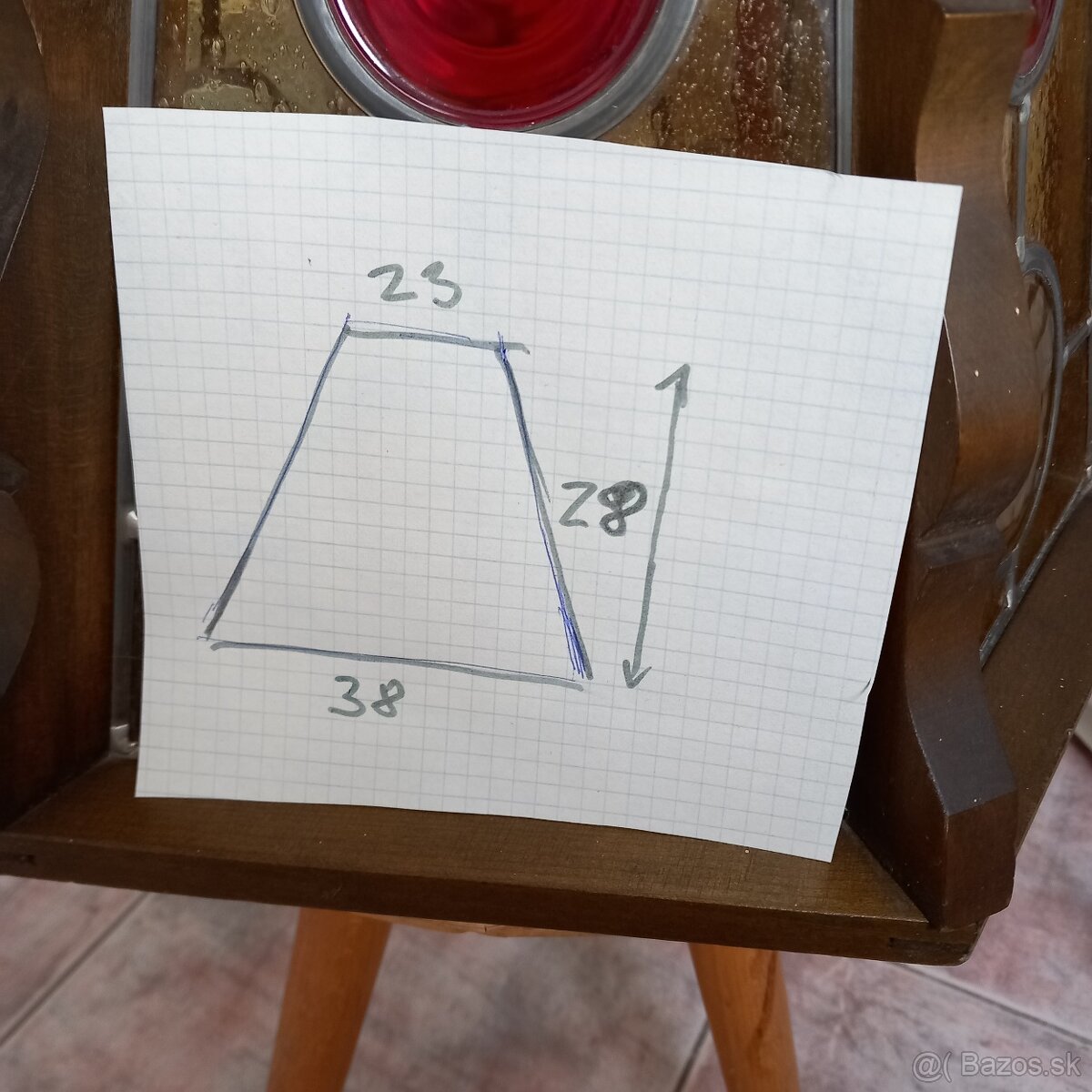 Luster rustikalny drevo sklo - 4