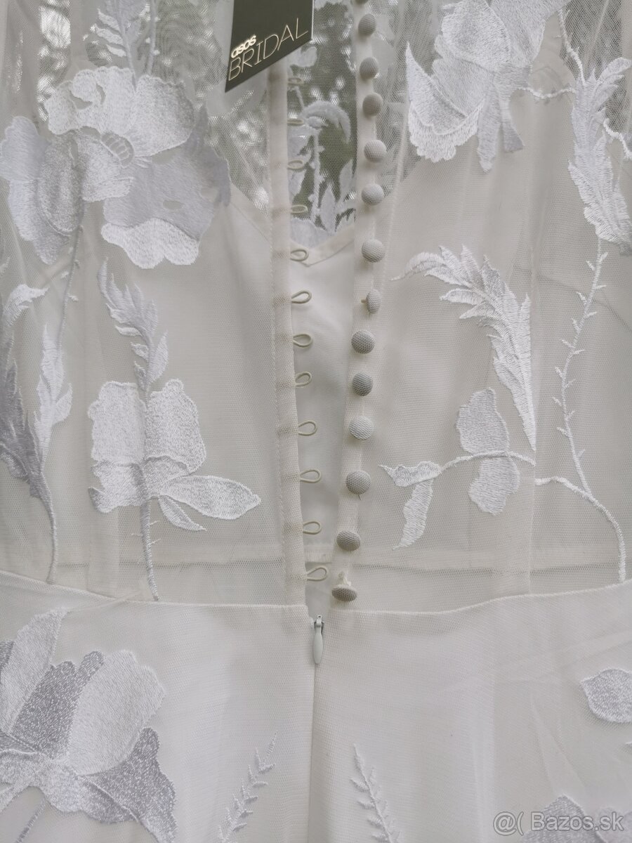 ASOS, Eliza floral embroidered long sleeve , M - 4