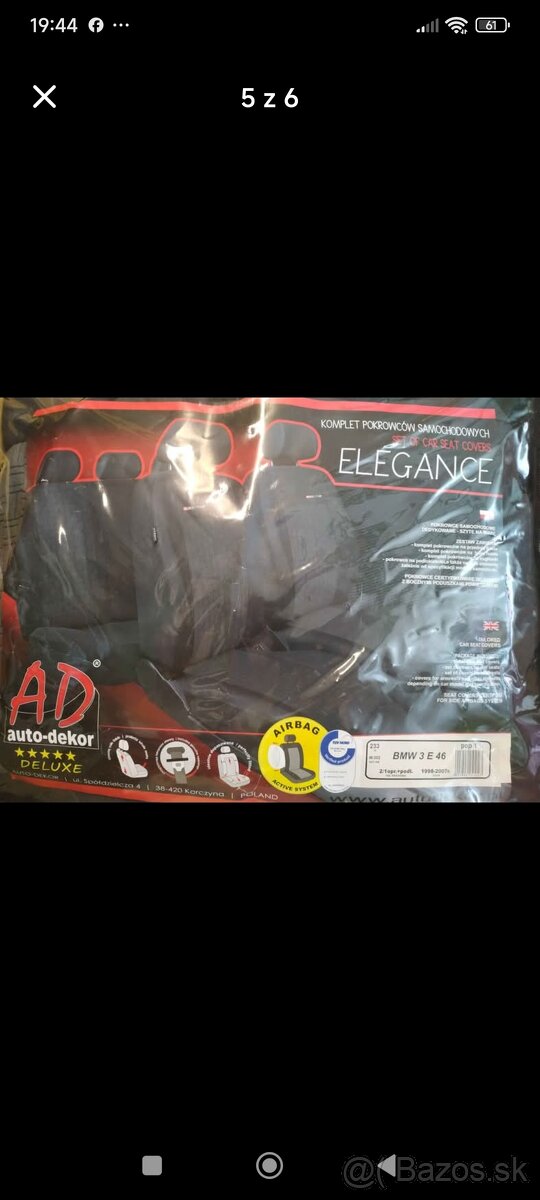 Predam originalný poťach na BMW E46-úplne nový - 4