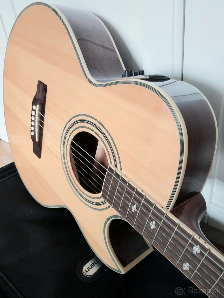 EPIPHONE PR-5E-NA ELECTRO-ACOUSTIC JUMBO NATURAL vr PÚZDRA - 4