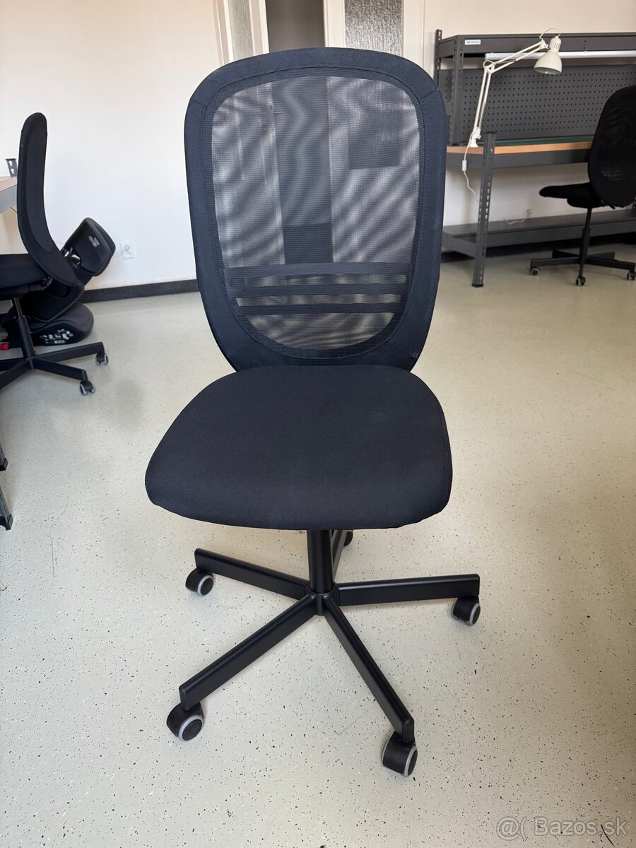 FLINTAN Kancelárska stolička, čierna (34 ks) - 4