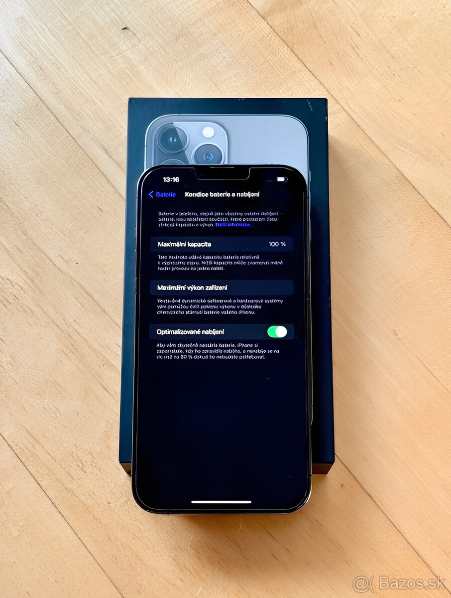 iPhone 13 Pro Šedá BATERIE 100% TOP - 4