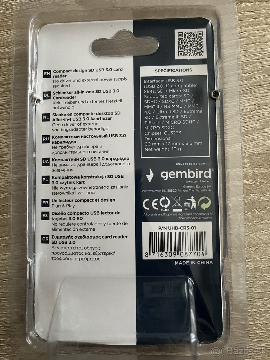 Čítačka pamäťových kariet nová - 4