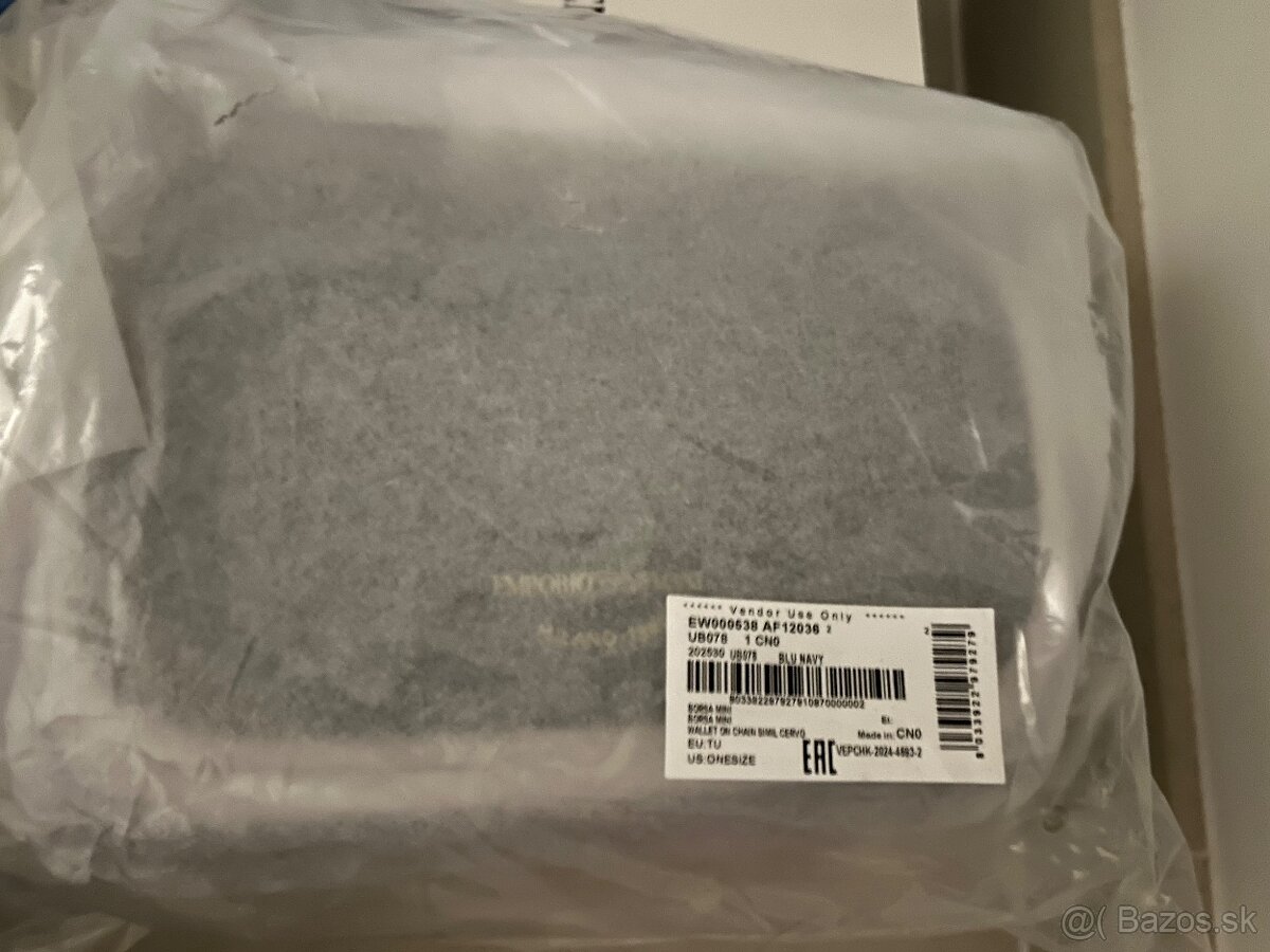 Emporio Armani kabelka crossbody modrá - 4