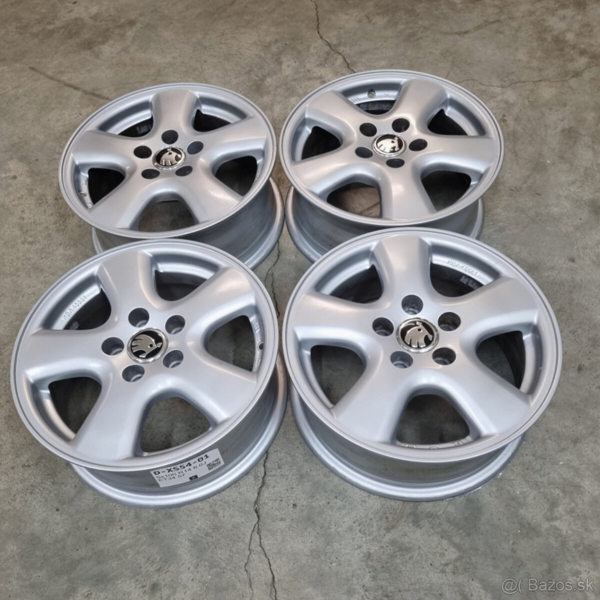 Hliníkové disky 5x100 R14 6J ET34 - 4