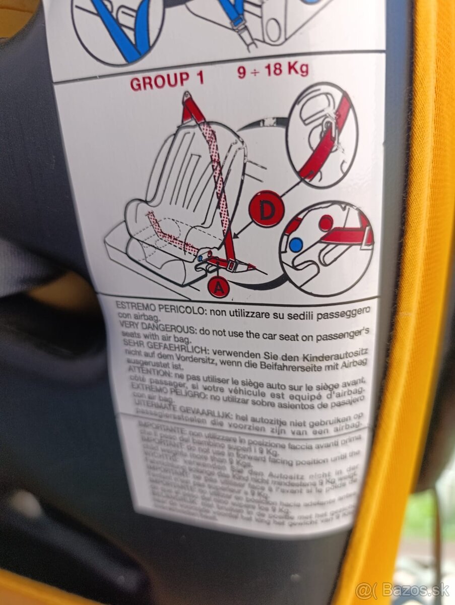 Autosedačka 9-18kg - 4